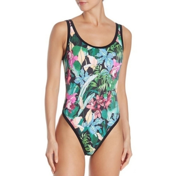Body Glove sleva rocky tropical ribbed one piece swimsuit - Picture 2 of 10